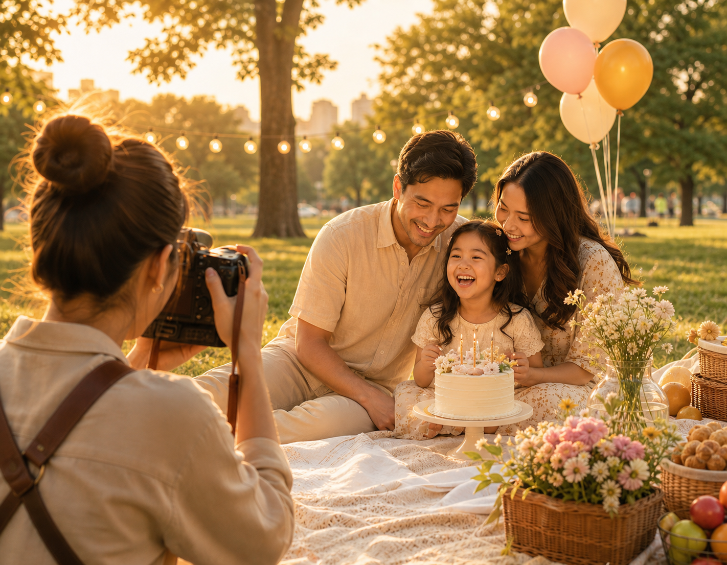 A Moment Assistant capturing a family celebration
