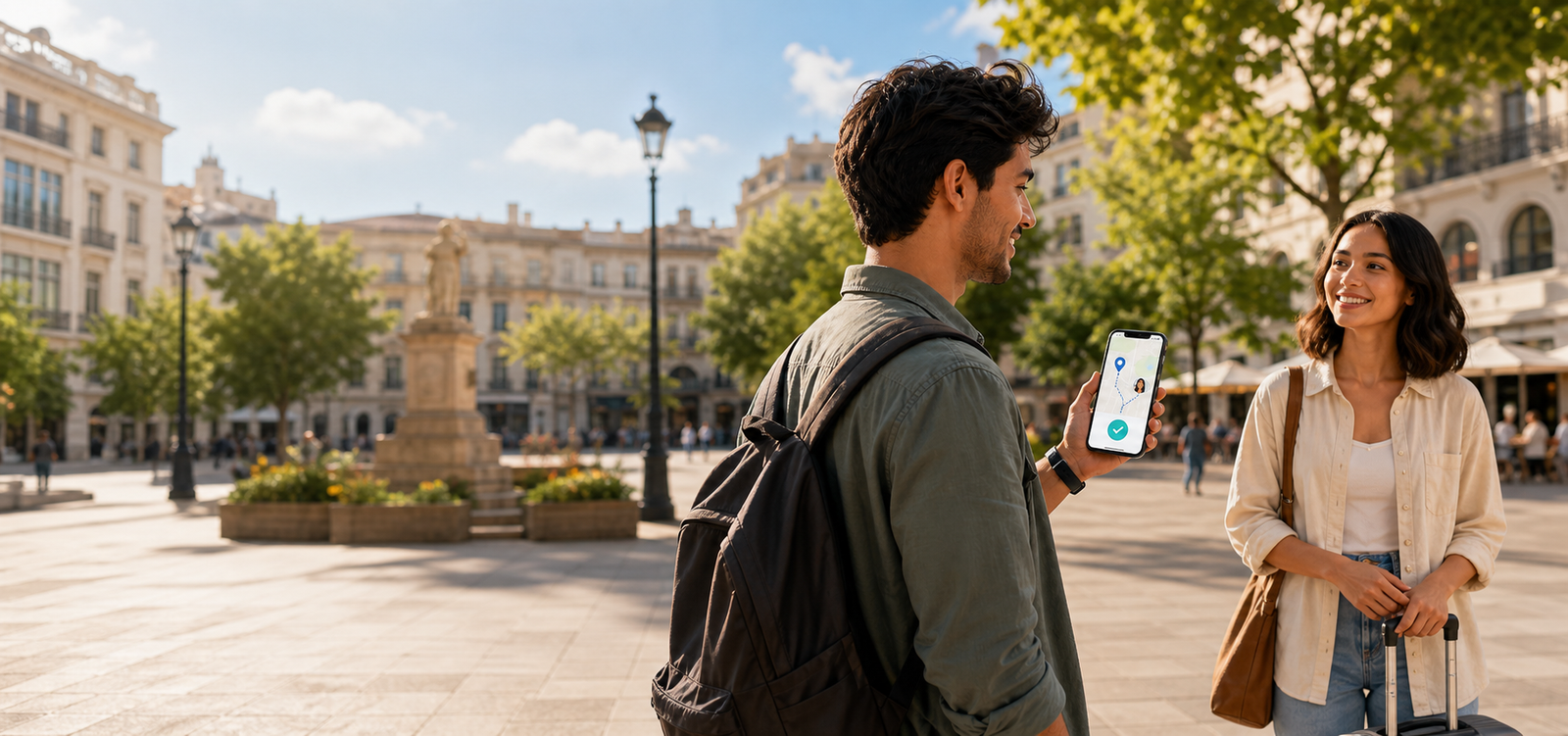 A customer meeting a trusted local Moment Assistant