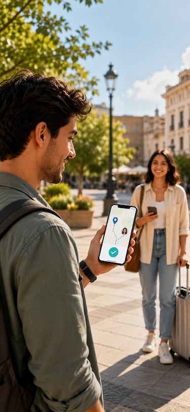 A local Moment Assistant accepting a nearby request